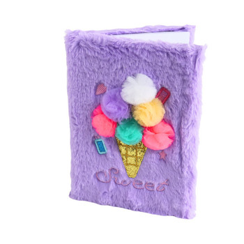 Pompom Icecream Cone A5 Notebook