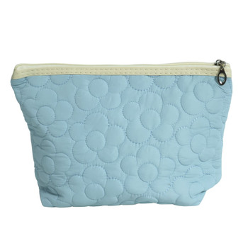 Floral Quilted Zip Pouch