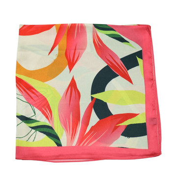 Tropical Print Square Scarf