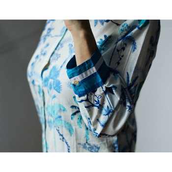 Danica Shirt Dress / Blue Delft