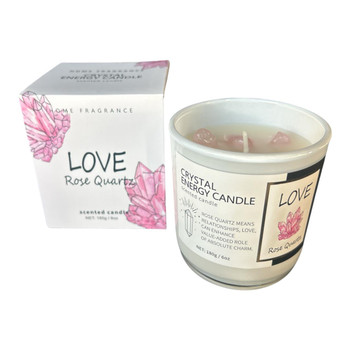 Home Fragrance Scented Candle - Love Rose Quartz