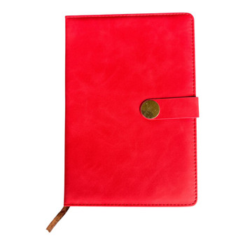 Gold Dot Close Notebook - Red