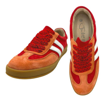 Shiloh Red, Orange & White Sneaker
