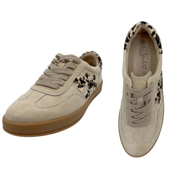Lumi Taupe & Leopard Sneaker