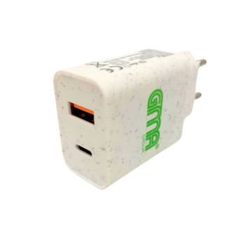 GMA (Wheat Straw) 20W Wall Charger USB and USB-C