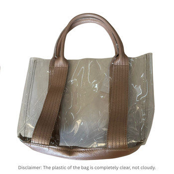 Irene Leather And Clear Bag