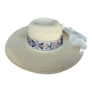 Sand Hat Embroidered Boho Band