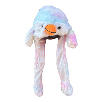 Rainbow Puffer Light Up Animal Squeeze Hat