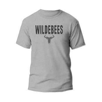 Wildebees Mens Raised Up Tee - Grey Melange