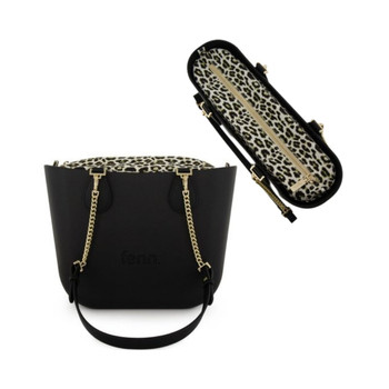 Petite / Leopard Inner Gold HW/ Chain Black H / Black