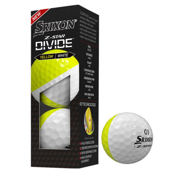 Srixon Z-Star 8 Divide Yellow & White / Pack of 3