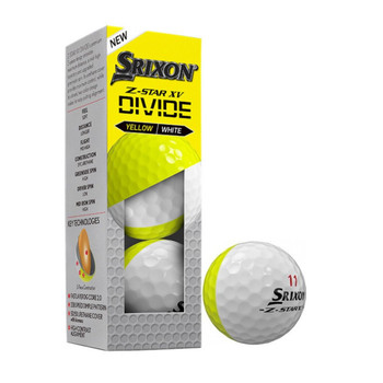 Srixon Z-Star 8 XV Divide Yellow & White / Pack of 3