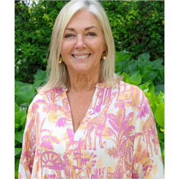 Front Pleat Dress / Blush Garden