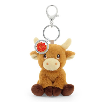 Keeleco Bag Charm 12cm Highland Cow