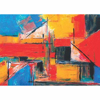 Disposable Placemats - Vibrant Colour Paint Brush Stroke