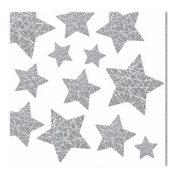 Serviette - Stella Lucenti Silver (33x33cm)”