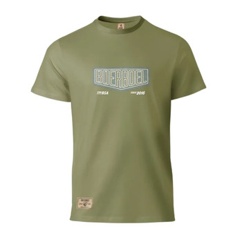 Men's T-Shirt Mesh Print Olive / Boerboel