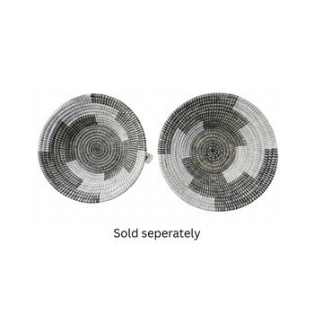 Eclipse Coiled Sisal Fruit Bowls / Charcoal Cream