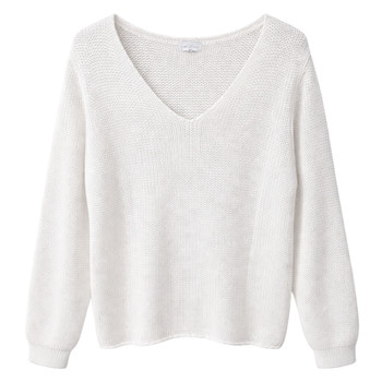 V Chunky knit / White