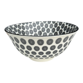Circular Dots Ceramic Bowl 7hcm