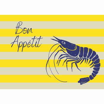 Disposable Placemats - Bon Appetit Shrimp