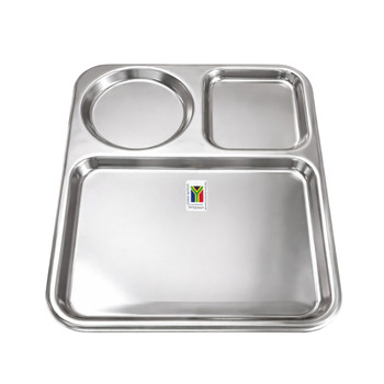S/S Cafeteria Tray / 3 Divisions