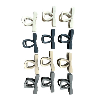 Matte Modern Bow Hair Claws Assorted