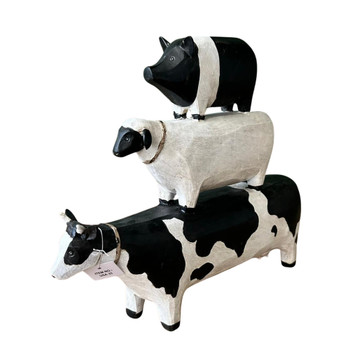 Moo, Baahh, Oink stack 28.5cmh