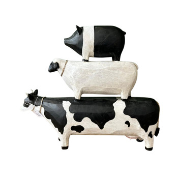 Moo, Baahh, Oink stack 28.5cmh