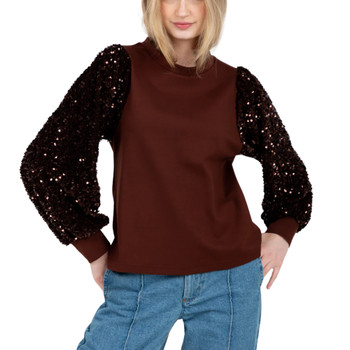 Livia Blouse Chocolate Sequin