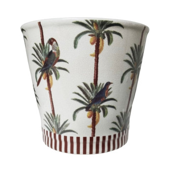 Palm Paradise Planter H17cm W16cm
