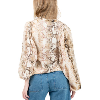 Amy Blouse / Tan Snake Skin
