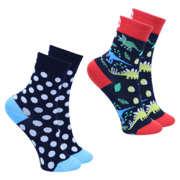 Kids Socks / 2-Pack Size 9-12 / Dino's