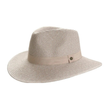 Serenity Fedora / Taupe White