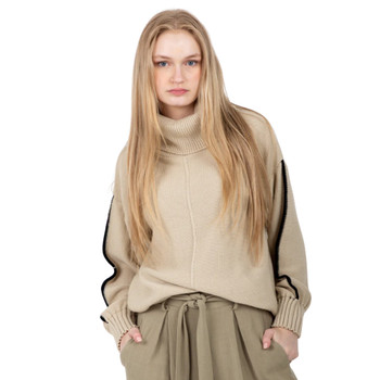 Sand Poloneck Knit
