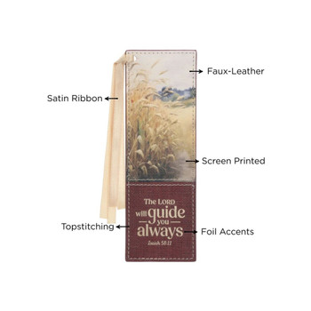 Lord Will Guide You Faux Leather Bookmark