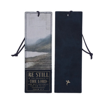 Be Still in the Presence Faux Leather Bookmark