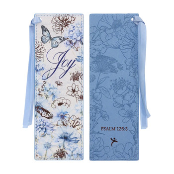 Joy Faux Leather Bookmark