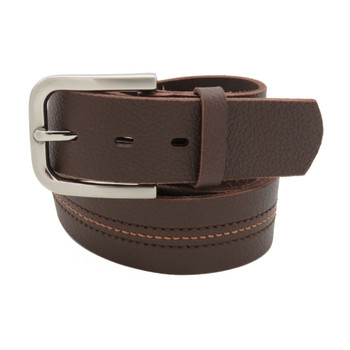 40mm Men's Centre Stitch Brown Belt