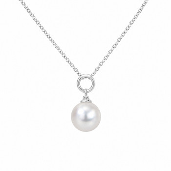 8mm Shell Pearl Drop Necklace