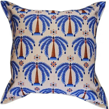 Scatter Cushion 60x60cm / Blu Palms