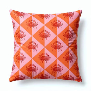 Scatter Cushion 60x60cm / Pink Crabs