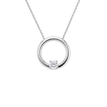 Floating Cubic Circle of Life Necklace