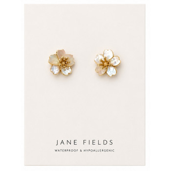 Shell Sakura Flower Studs