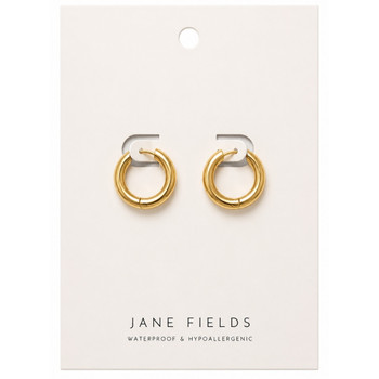 Minimal Medium Gold Hoops