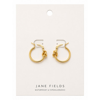 Timeless Gold Knot Hoops