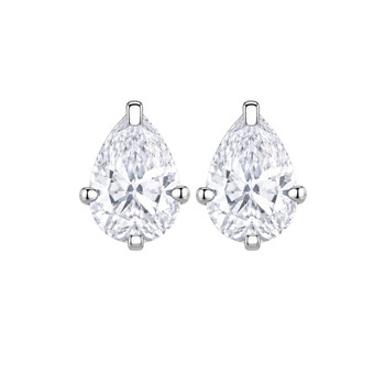 Petite Teardrop Cubic Stud Earrings
