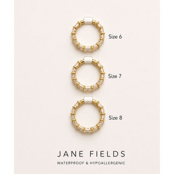 Square Crystal Pave Ring