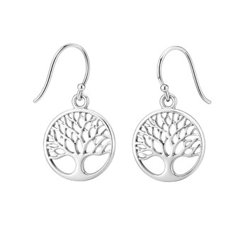 Round Tree of Life Earrings
