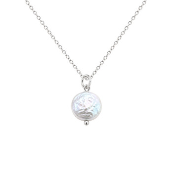 Small Freshwater Coin Necklace